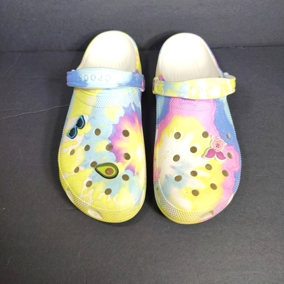 Crocs Classic Multicolor Tie Dye Graphic Clog Men\'s Sandals Size 12 main image 7